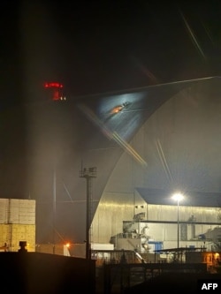 Пожарът, обхванал защитния корпус на АЕЦ Чернобил, 14 февруари 2025 г.