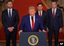 Trump ka mbajur një fjalim drejtuar kombit, ku njoftoi për sulmet ndaj Iranit.