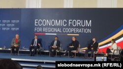 Еди Рама, Александар Вучиќ и Зоран Заев на Економскиот форум за регионална соработка, Скопје 29 јули 2021