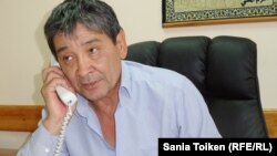 Амин Елеусинов, руководитель профсоюза предприятия Oil Construction Company (ОСС). Актау, сентябрь 2015 года. 