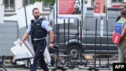 Sheshi në Manhajm ku ndodhi sulmi me thikë, 31 maj 2024.