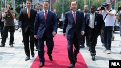 Средба на претседателот на Владата на Република Македонија Никола Груевски со генералниот секретар на ОН Бан Ки-мун.