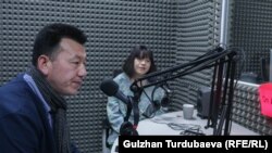 Зере вместе с отцом Асылбеком Жоодонбековым