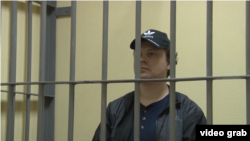 Константин Давыденко во время суда в аннексированном Крыму