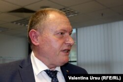 Aureliu Ciocoi, premier intermar în studioul Europei Libere, Chișinău, 13 mai 2021.