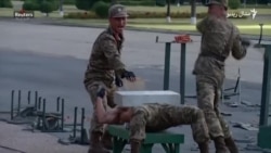 د شمالي کوريا د پوځيانو سخت جنګي ورزشونه