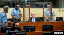 Mladić tokom izricanja drugostepene presude u Hagu, 8. juni 2021.