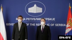 Ministar spoljnih poslova Češke Tomaš Petriček i ministar spoljnih poslova Srbije Nikola Selaković 