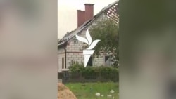 A lengyel hadsereg egységei vizsgálják a falut, ahol az egyik lelőtt orosz drón lezuhant