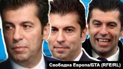 Колаж със снимки на Кирил Петков