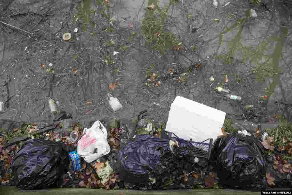 Kroz Beograd, Sava protiče u dužini od 30 km, uzvodno od Obrenovca do ušća. Ovako izgleda reka Sava u delu kod Novog mosta, posle Sajma.&nbsp;