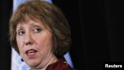 Catherine Ashton, az Európai Unió korábbi külügyi főképviselője 2013-ban
