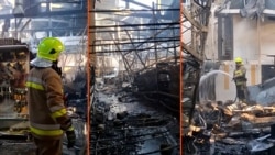  Un atac cu drone rusești distruge un hipermarket în Nicolaiev