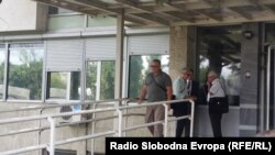 Архивска фотографија. Горан Грујевски пред Основен суд Скопје 1 по денешното судење за Тврдина 2. 