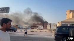 Tym në Doha të Katarit pas sulmeve izraelite më 9 shtator 2025. 