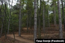 Пионерска велосипедска патека на Водно во Скопје