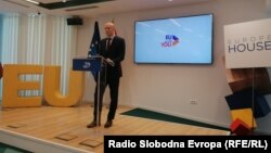 Фрек Јанмаат, шеф на економскиот оддел во Делегацијата на Европската Унија во Северна Македонија. 11.11.2021.