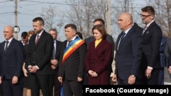 Ilie Bolojan, în perioada în care era primar al municipiului Oradea, în vizită la Chișinău, cu Maia Sandu - februarie 2020. 