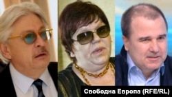 Александър Тумпаров (ляво), Ирена Кръстева и Цветомир Найденов