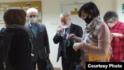 Группа поддержки Юрия Дмитриева в суде Петрозаводска. Фото Ирины Галковой