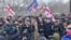 Митинг оппозиции в поддержку Ники Мелия в Тбилиси, 23 февраля 2021 года