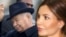 Lola Karimova-Tillyaeva with her father, Islam Karimov. Collage.