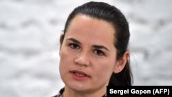 кандидатката на претседателските избори Светлана Тихановска