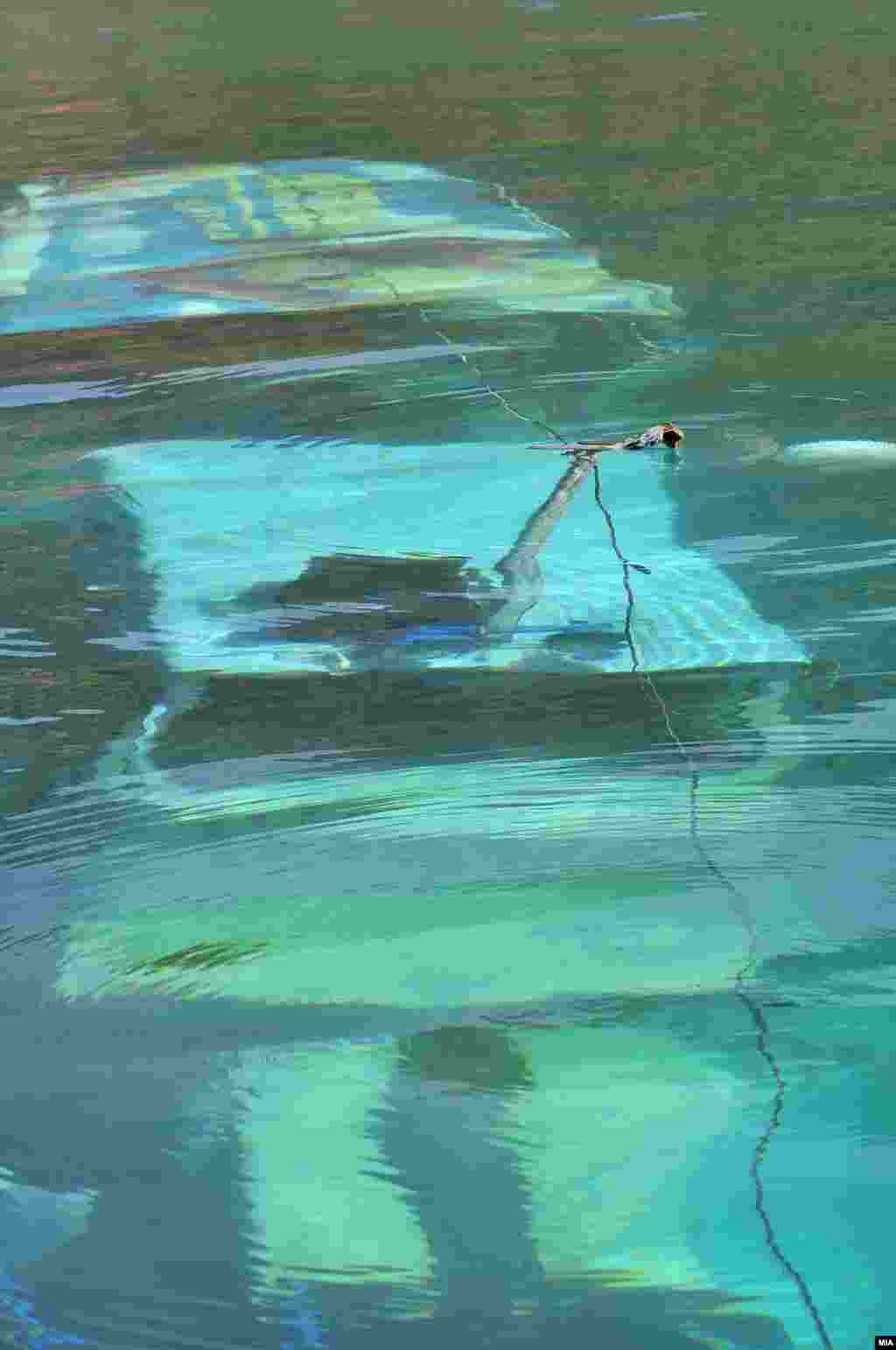 Potonuli brod u Ohridskom jezeru