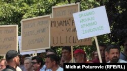 Sa jednog od protesta radnika Krivaje još 2010. godine