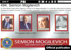 სემიონ მოგილევიჩი - FBI-ის საიტი.