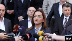 Bivša ministrica unutrašnjih poslova Gordana Jankulovska već služi zatvorsku kaznu (na fotografiji iz marta 2014. godine)