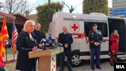 Амбасадорката на САД во РСМ, Ангела Агелер, Скопје, 19 февруари 2025 година