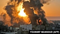 Разрушения след израелски ракетен удар в контролираната от групировката "Хамас" Газа