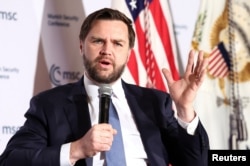 JD Vance, la Conferința de Securitate de la Munchen.