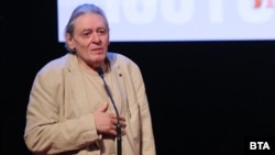 Михаил Белчев по време на връчването на наградите "Икар" на 11 май 2021 г. 