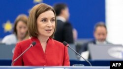 Maia Sandu se adresează parlamentarilor europeni - Strasbourg, 9 septembrie 2025