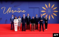 Fotografia e liderëve pjesëmarrës në Samitin për Ukrainën.