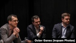 În imagine, Vlad Voiculescu (stânga), ar urma să fie viceprimar al Capitalei dacă va învinge alianța PNL-USR, Nicușor Dan va fi candidat la Primăria Capitalei, iar Ciprian Ciucu (dreapta), candidat la primăria sectorului VI