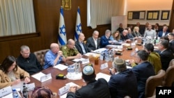 Sastanak izraelskog sigurnosnog kabineta na kojem se preporučeno da se prihvati sporazum o prekidu vatre u Pojasu Gaze i oslobađanju talaca, 17. januar 2025.