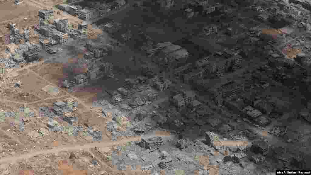 Uništeni dio Pojasa Gaze.