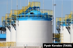 Skladišta u ruskoj Lenjingradskoj oblasti koja su polazna tačka za podvodni gasovod Severni tok 2. (arhivska fotografija).