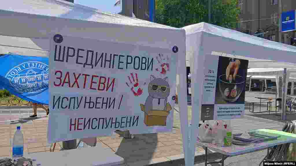 Jedan od zahteva bio je i da Vlada Srbije stavi van snage Zaključak o obrazovanju Radne grupe za analizu finansiranja i performansi visokog obrazovanja. On je stavljen van snage u skladu sa dogovorom premijera Đure Macuta i rektora Univerziteta u Beogradu Vladana Đokića, saopšteno je iz Vlade.