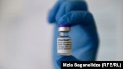 Dozë e vaksinës së Pfizerit. 