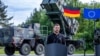 In June 2024, Ukrainian President Volodymyr Zelenskyy speaks during a news conference in northeastern Germany, where Ukrainian soldiers were being trained on Patriot missile systems.