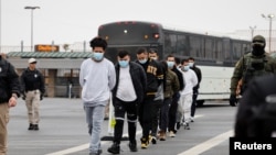 Deportacija migranata u Teksasu na granici sa Meksikom, 27. januar 2025.