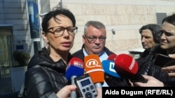 Suzana Radanović i Muriz Memić u razgovoru sa novinarima