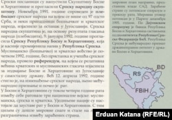 Dio udžbenika istorije o modernoj istoriji za deveti razred osnovne škole u Republici Srpskoj. Autori Ranko Pejić, Simo Tešić i Stevo Gavrić, Izdavač: Zavod za udžbenike i nastavna sredstva Istočno Sarajevo, septembar 2016.