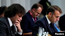 Кобахидзе и президент Франции Макрон