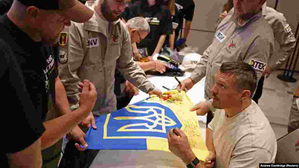 Susret Usika s ukrajinskim ratnim veteranima u Londonu 17. jula 2025.