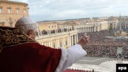 Papa Benedikt XVI u Vatikanu - ilustracija